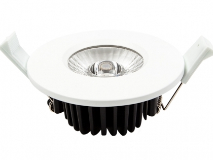 LEDxON EDOS Einbaustrahler flat weiß 6W warmweiß 