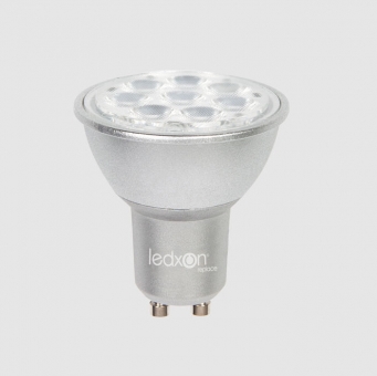 LEDxON GU10 Ecobeam silber 5,5W 40° dimmbar warmweiß 